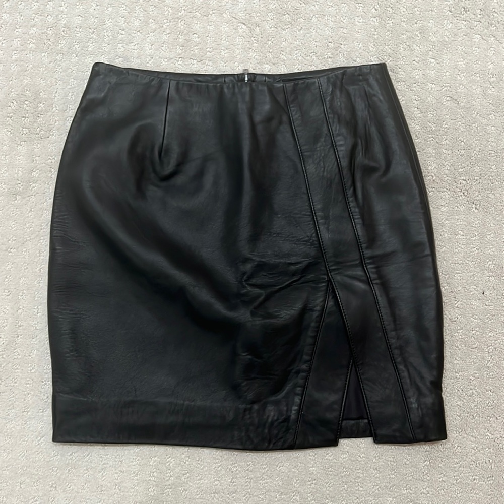 Leather Mini Skirt